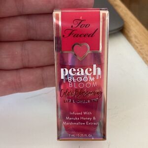 HP🥰Too Faced Peach Bloom Lip & Cheek Stain Strawberry Glow(pink raspberry)
